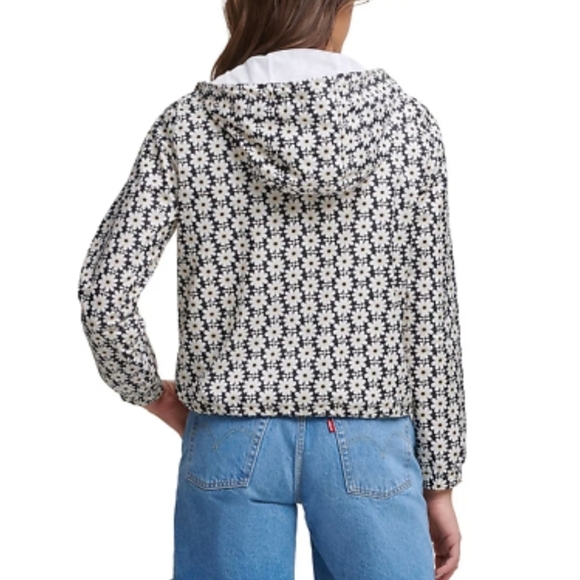 Levi's Daisy Flower Print Rain Windbreaker Jacket NWOT - Picture 4 of 10